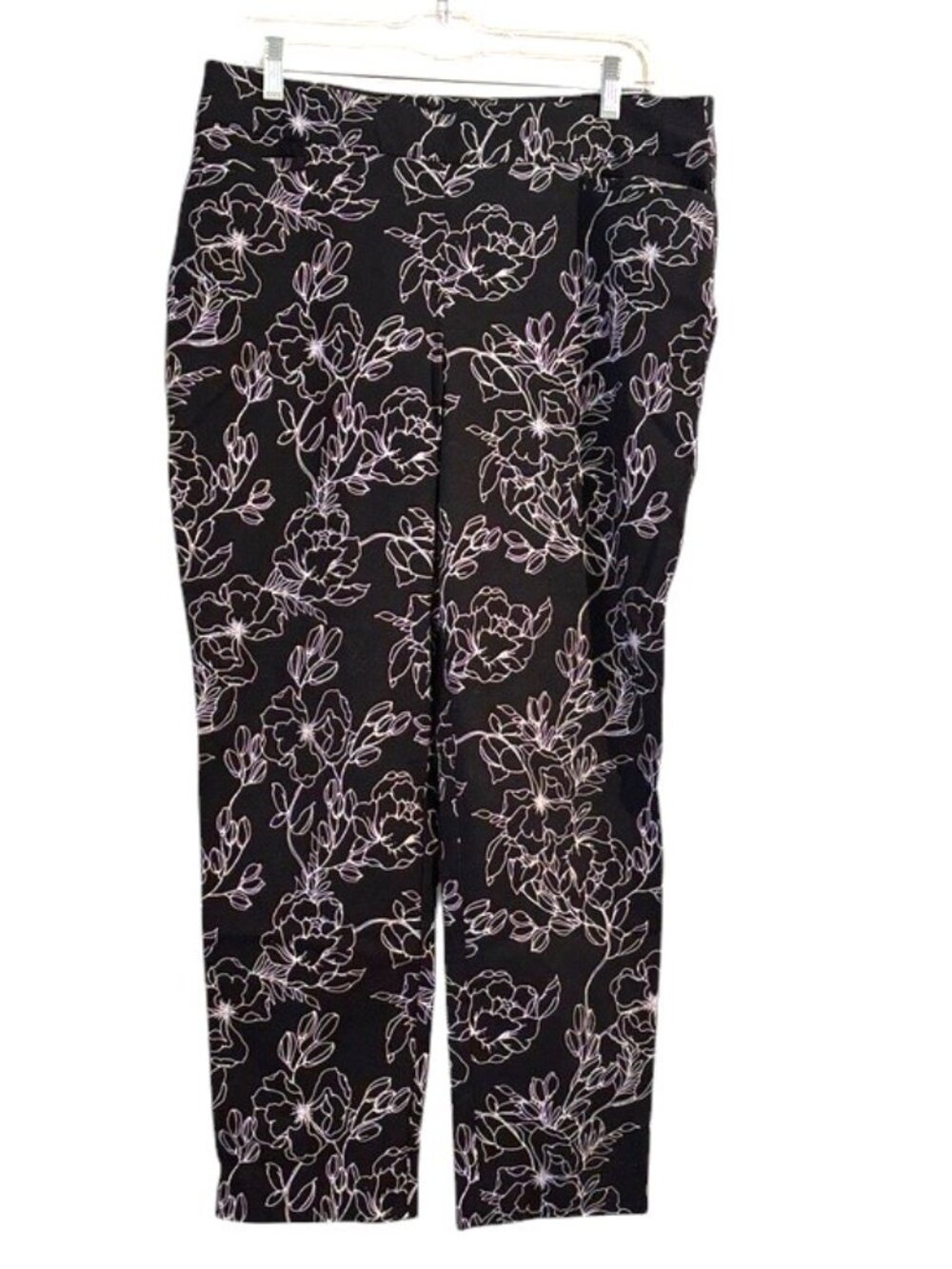 Chico's Brigitte Black & White Basic Slim Ankle Pants - Picture 1 of 4